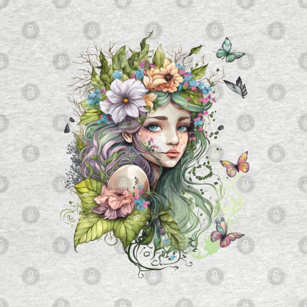 Watercolor Fairy #4 by Chromatic Fusion Studio